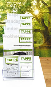 Plexiglas-Aufsteller für Info-Folder A5